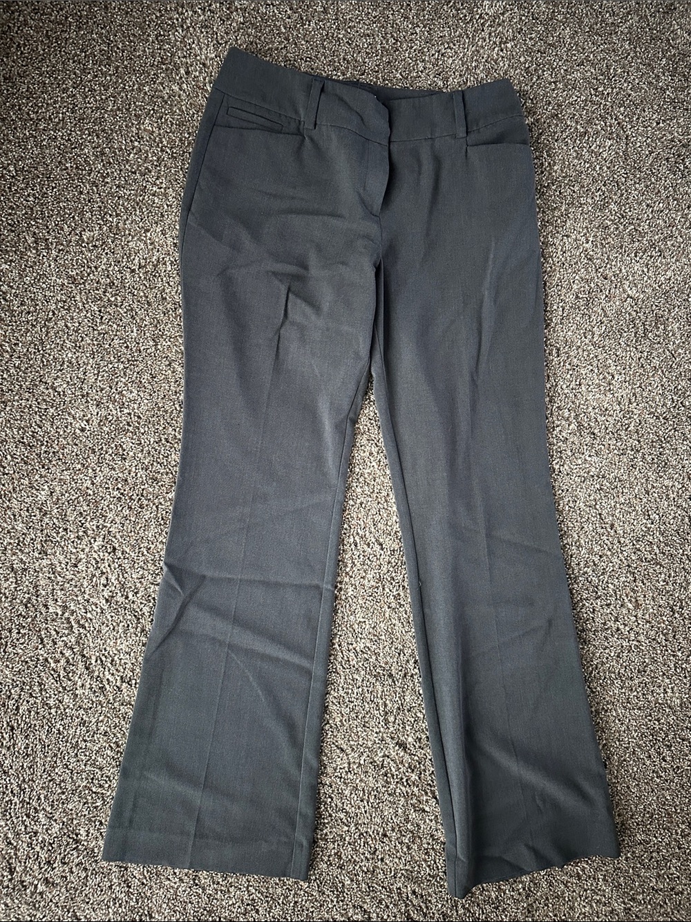 New York & Company Charcoal Boot-Cut Dress Pants